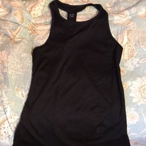 Black duo-dry tank top